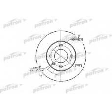 PBD2780 PATRON Тормозной диск