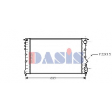 180980N AKS DASIS Радиатор, охлаждение двигателя