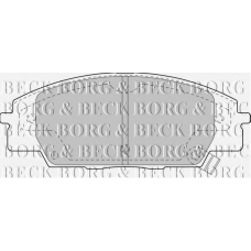 BBP1742 BORG & BECK Комплект тормозных колодок, дисковый тормоз