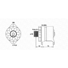 943356923010 MAGNETI MARELLI Генератор