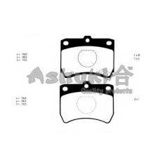 M041-01J ASHUKI Комплект тормозных колодок, дисковый тормоз