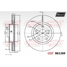 861269.6980 MAXTECH Тормозной диск