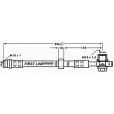 FBH7185 FIRST LINE Тормозной шланг