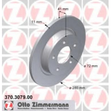 370.3079.00 ZIMMERMANN Тормозной диск