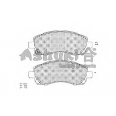 S011-25J ASHUKI Комплект тормозных колодок, дисковый тормоз