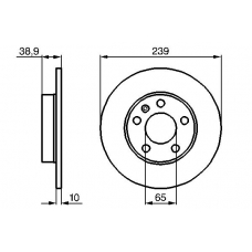 0 986 478 894 BOSCH Тормозной диск