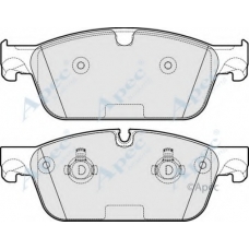 PAD1928 APEC Комплект тормозных колодок, дисковый тормоз