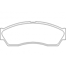 T1711 PAGID Комплект тормозных колодок, дисковый тормоз
