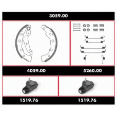 3059.00 REMSA Комплект тормозов, барабанный тормозной механизм