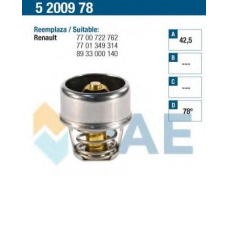 5200978 FAE Термостат, охлаждающая жидкость