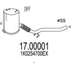 17.00001 MTS Сажевый / частичный фильтр, система выхлопа ог