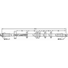 FBH6113 FIRST LINE Тормозной шланг