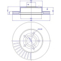 142.334 CAR Тормозной диск