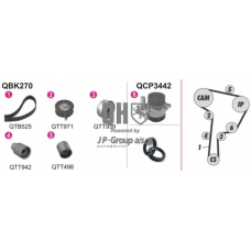 1114106719 Jp Group Водяной насос + комплект зубчатого ремня