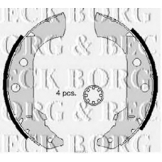BBS6231 BORG & BECK Комплект тормозных колодок