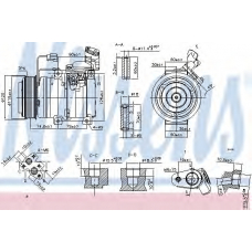 89586 NISSENS Компрессор, кондиционер