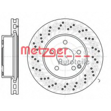 61068.10 METZGER Тормозной диск