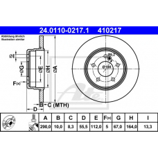 24.0110-0217.1 ATE Тормозной диск