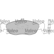 597166 VALEO Комплект тормозных колодок, дисковый тормоз