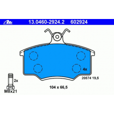 13.0460-2924.2 ATE Колодки тормозные