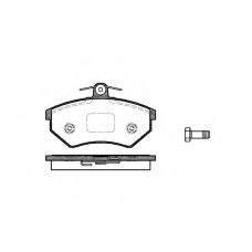 P0343.50 WOKING Комплект тормозных колодок, дисковый тормоз