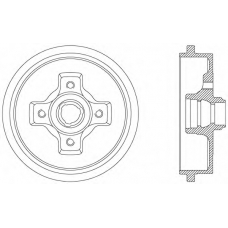 BAD9012.40 OPEN PARTS Тормозной барабан