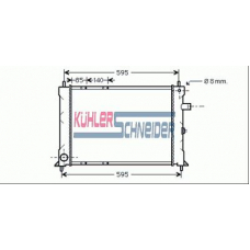 2706401 KUHLER SCHNEIDER Радиатор, охлаждение двигател