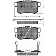 10496 BSF Комплект тормозных колодок, дисковый тормоз