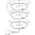 8DB 355 008-551 HELLA Комплект тормозных колодок, дисковый тормоз