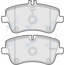 PAD1166 APEC Комплект тормозных колодок, дисковый тормоз