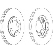 DDF1685-1 FERODO Тормозной диск