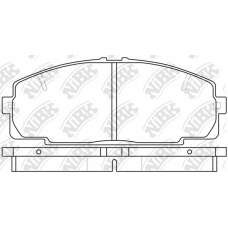 PN1237 NiBK Комплект тормозных колодок, дисковый тормоз