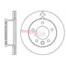 61275.10 METZGER Тормозной диск