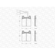 363702160156 MAGNETI MARELLI Комплект тормозных колодок, дисковый тормоз