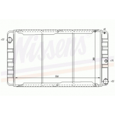 65506 NISSENS Радиатор, охлаждение двигателя