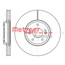 6110210 METZGER Тормозной диск