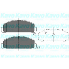 KBP-4515 KAVO PARTS Комплект тормозных колодок, дисковый тормоз