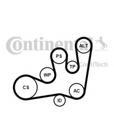 6PK1642K1 CONTITECH Поликлиновой ременный комплект