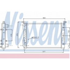 61782 NISSENS Радиатор, охлаждение двигателя
