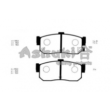 N011-00J ASHUKI Комплект тормозных колодок, дисковый тормоз