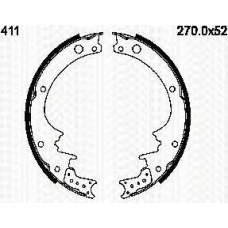 8100 14411 TRIDON Brake shoes