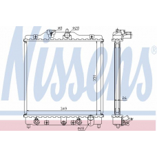 633081 NISSENS Радиатор, охлаждение двигателя