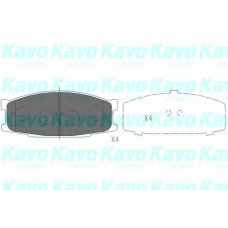 KBP-5527 KAVO PARTS Комплект тормозных колодок, дисковый тормоз