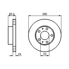 0 986 478 434 BOSCH Тормозной диск