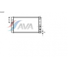 VO2037 AVA Радиатор, охлаждение двигателя