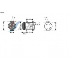 FTK088 AVA Компрессор, кондиционер