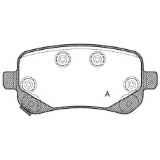 BPA1095.02 OPEN PARTS Комплект тормозных колодок, дисковый тормоз