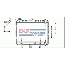 0210801 KUHLER SCHNEIDER Радиатор, охлаждение двигател