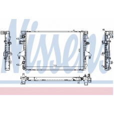 65282A NISSENS Радиатор, охлаждение двигателя