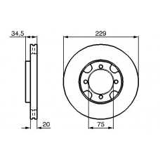 0 986 478 207 BOSCH Тормозной диск